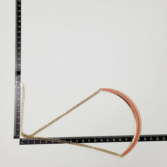 Brand New Forever 21 Orange With Gold Necklace - Picture 7 of 7